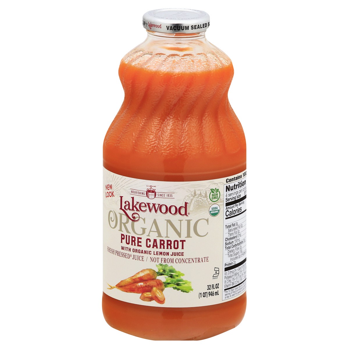 slide 9 of 13, Lakewood Organic Pure Carrot Pressed Juice - 32 oz, 32 oz