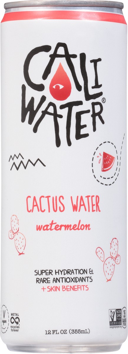 slide 2 of 9, CALIWATER Watermelon Cactus Water - 12 fl oz, 12 fl oz