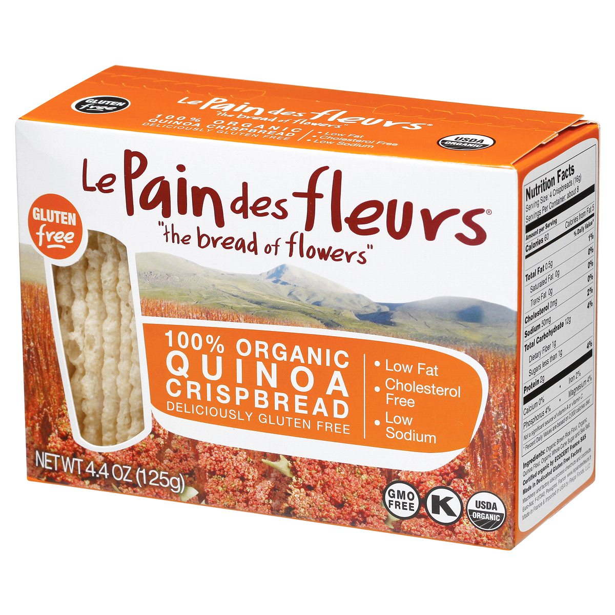 Le Pain des fleurs® Organic Chestnut Crispbread, 4.4 oz - Foods Co.