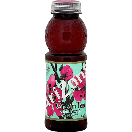 slide 2 of 2, AriZona Green Tea, With Ginseng And Honey, 16 oz