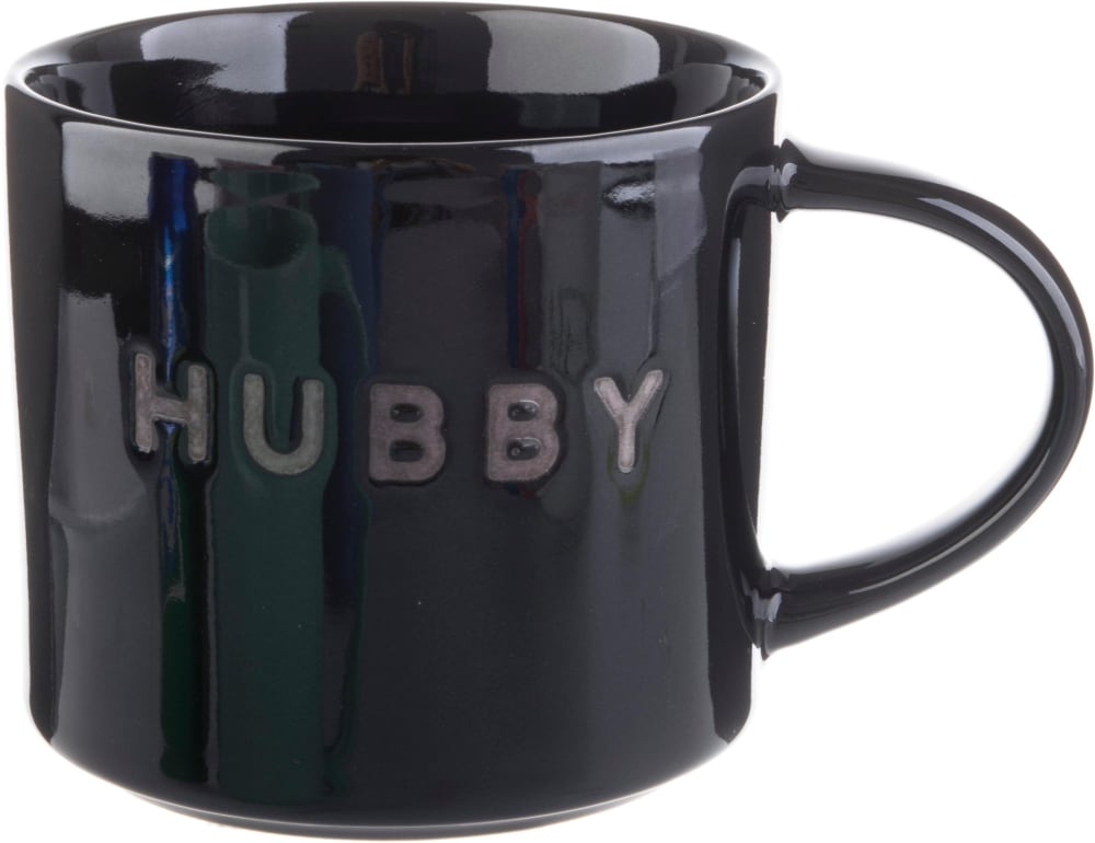 slide 1 of 1, Pacific Market International Hubby Stacking Mug - Black, 16 oz