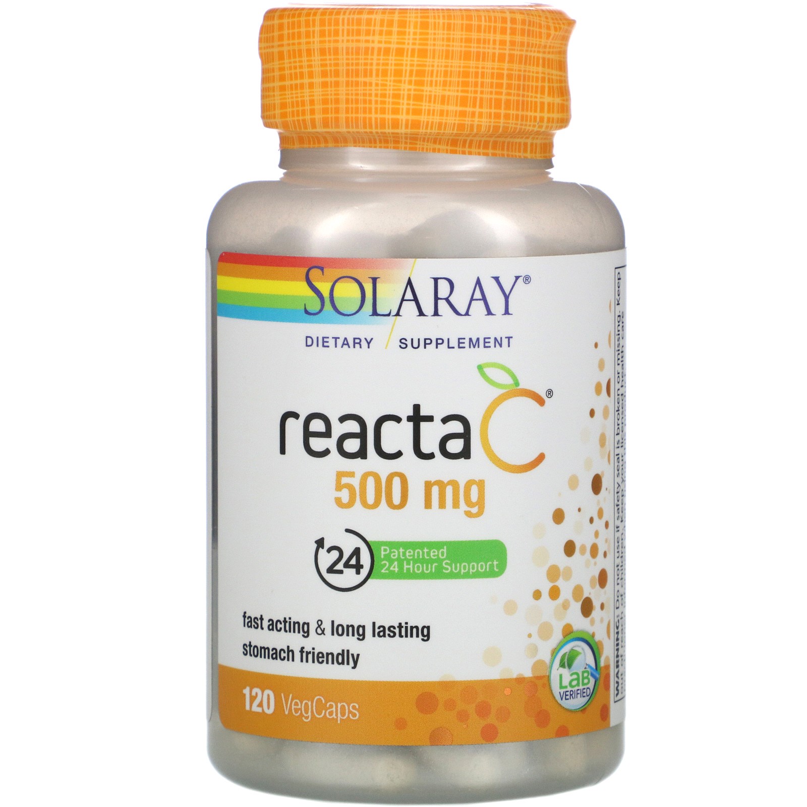 slide 1 of 1, Solaray Reacta-C & Bioflavonoids (Veggie Caps), 1 ct