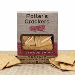Potter's Crackers Applewood Smoked Crackers
