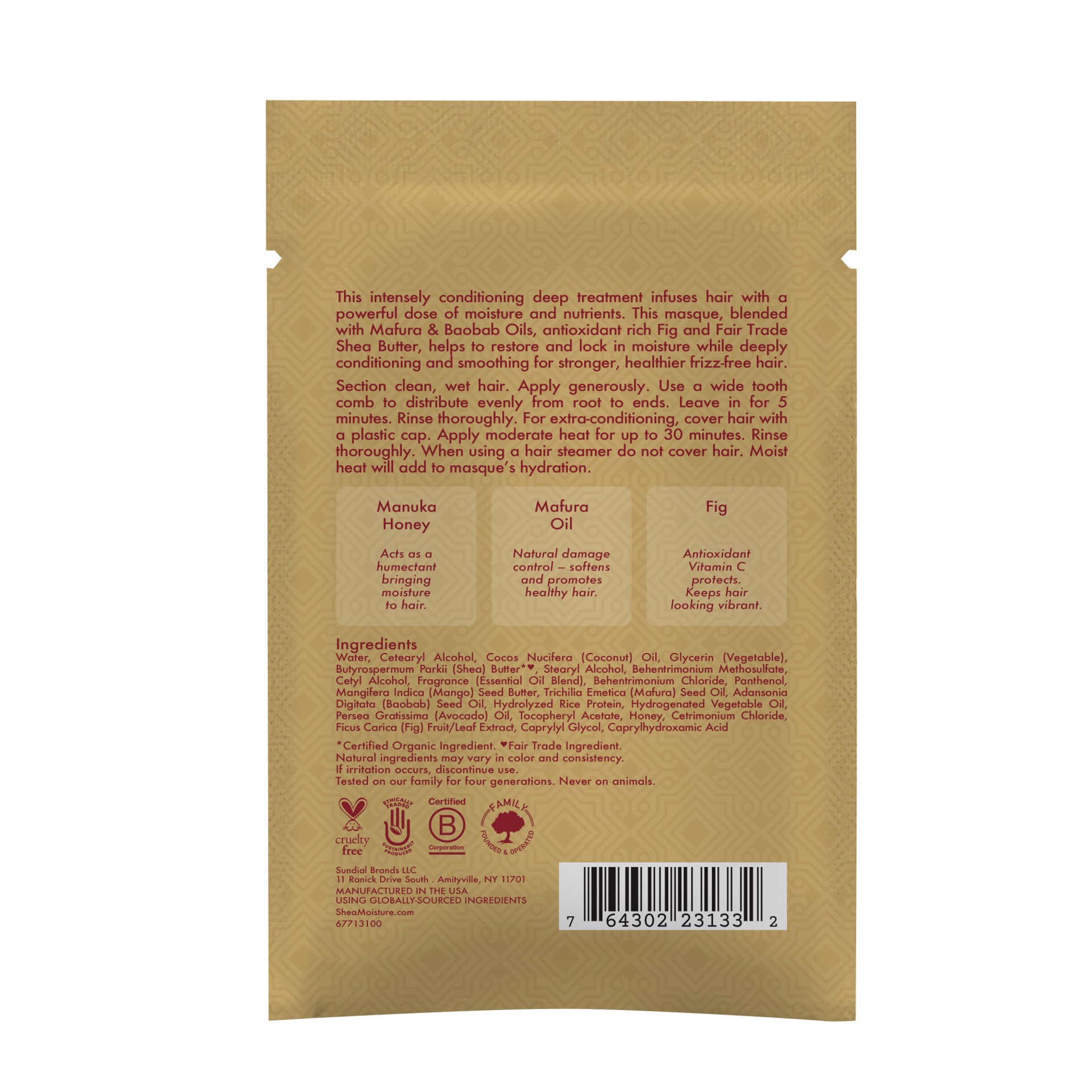 slide 3 of 4, SheaMoisture Treatment Masque Manuka Honey and Mafura Oil, 2 oz, 2 oz