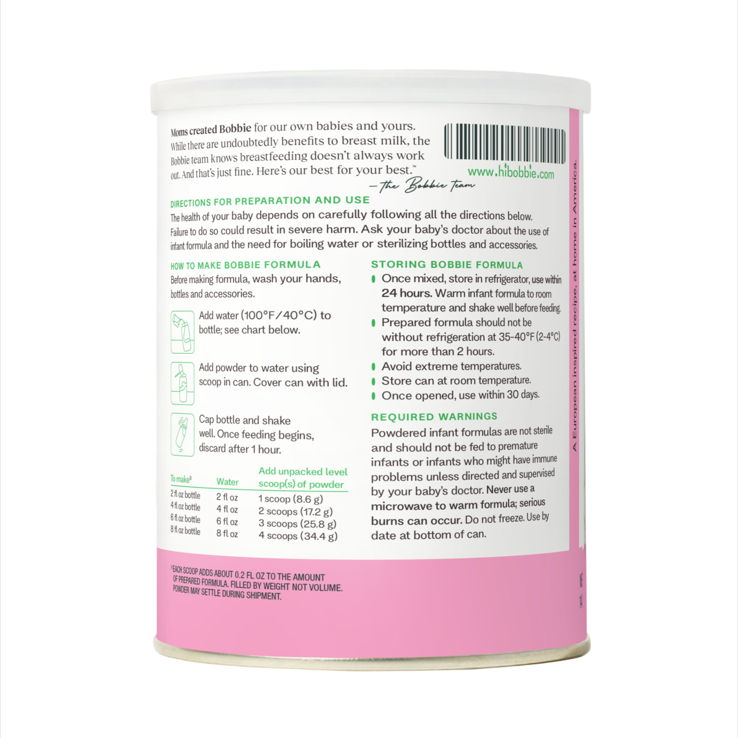 slide 4 of 8, Bobbie Organic Gentle Infant Formula 14.1 oz., 14.1 oz