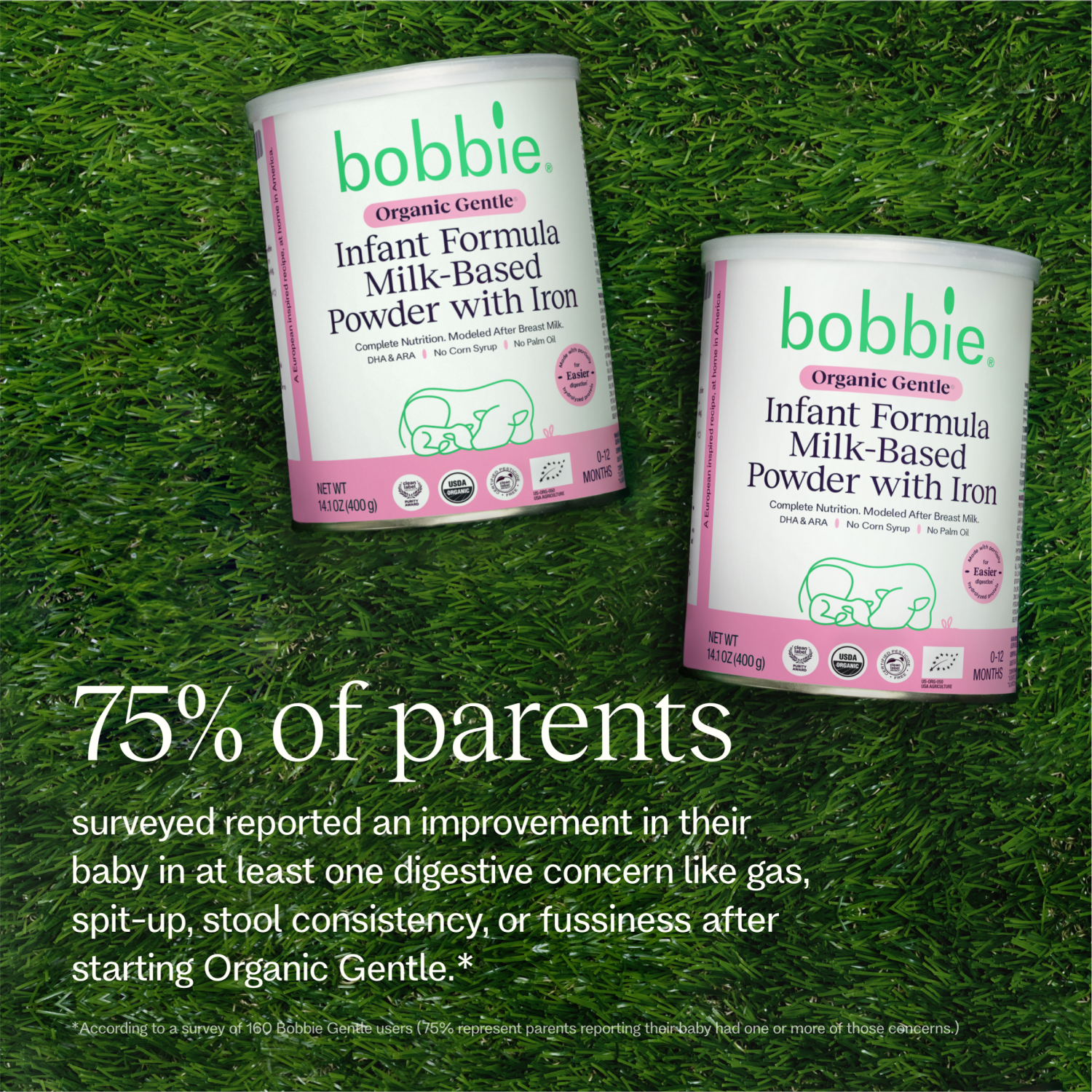 slide 6 of 8, Bobbie Organic Gentle Infant Formula 14.1 oz., 14.1 oz