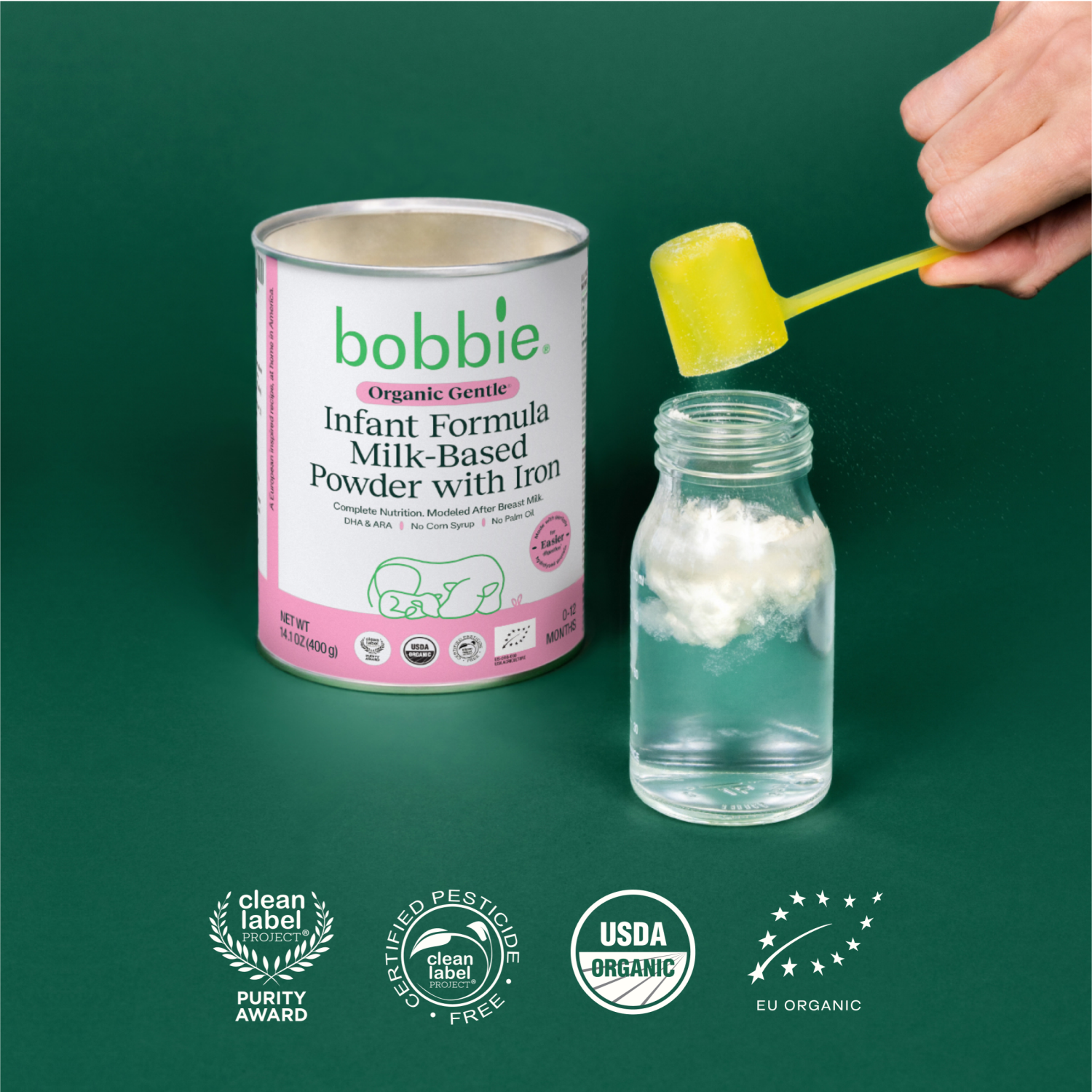 slide 8 of 8, Bobbie Organic Gentle Infant Formula 14.1 oz., 14.1 oz