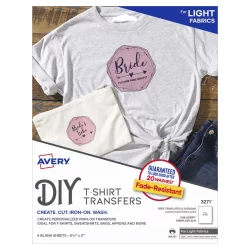 Avery Ink Jet T-Shirt Transfers - 6 Pack