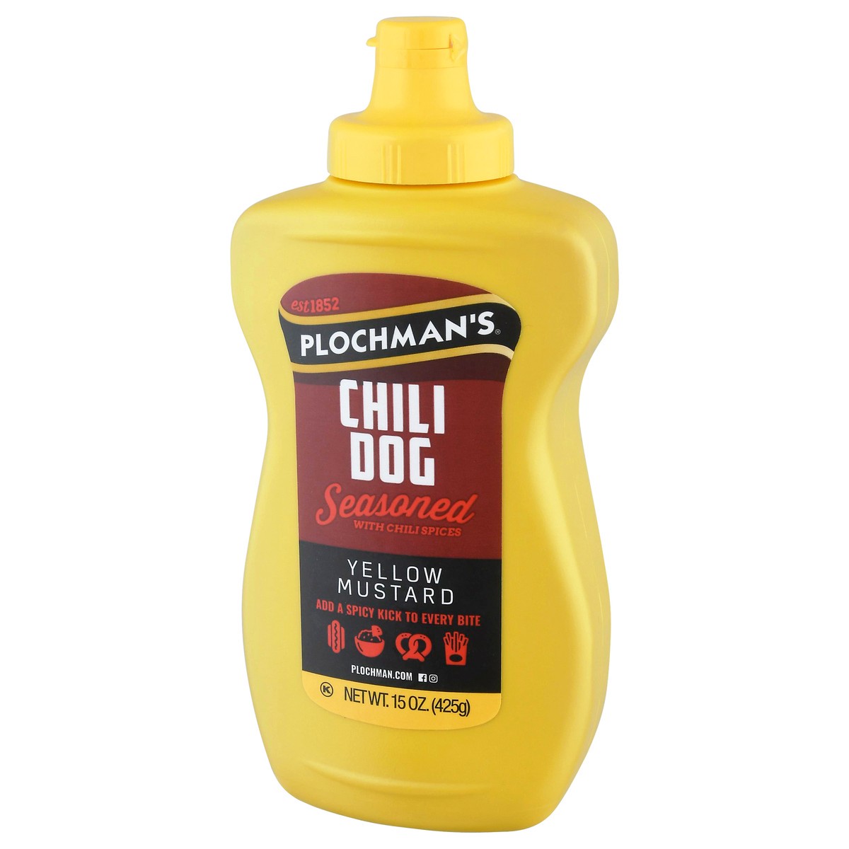 slide 9 of 9, Plochman's Plochman Chili Dog Mustard, 15 oz