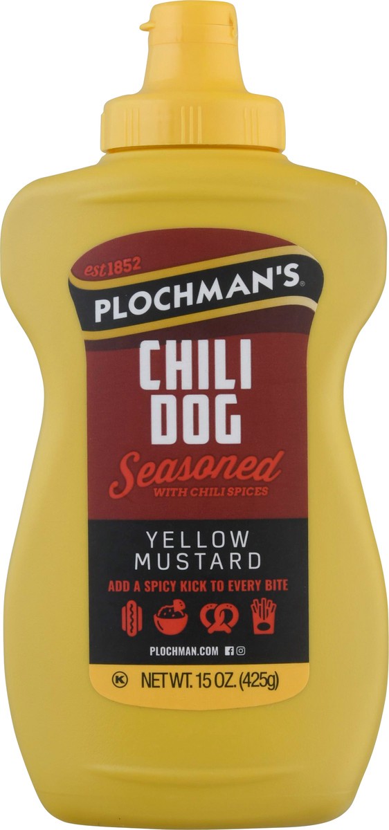 slide 8 of 9, Plochman's Plochman Chili Dog Mustard, 15 oz