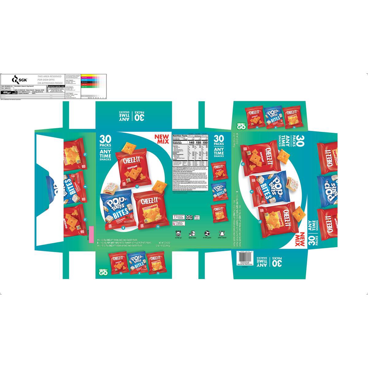 slide 10 of 13, Kellogg's Variety Pack Snacks, 30 ct