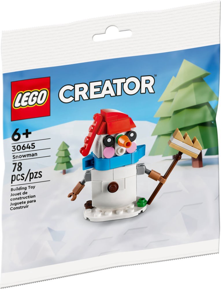 slide 3 of 3, Lego 30645 Creator Snowman Building Set, 78 ct