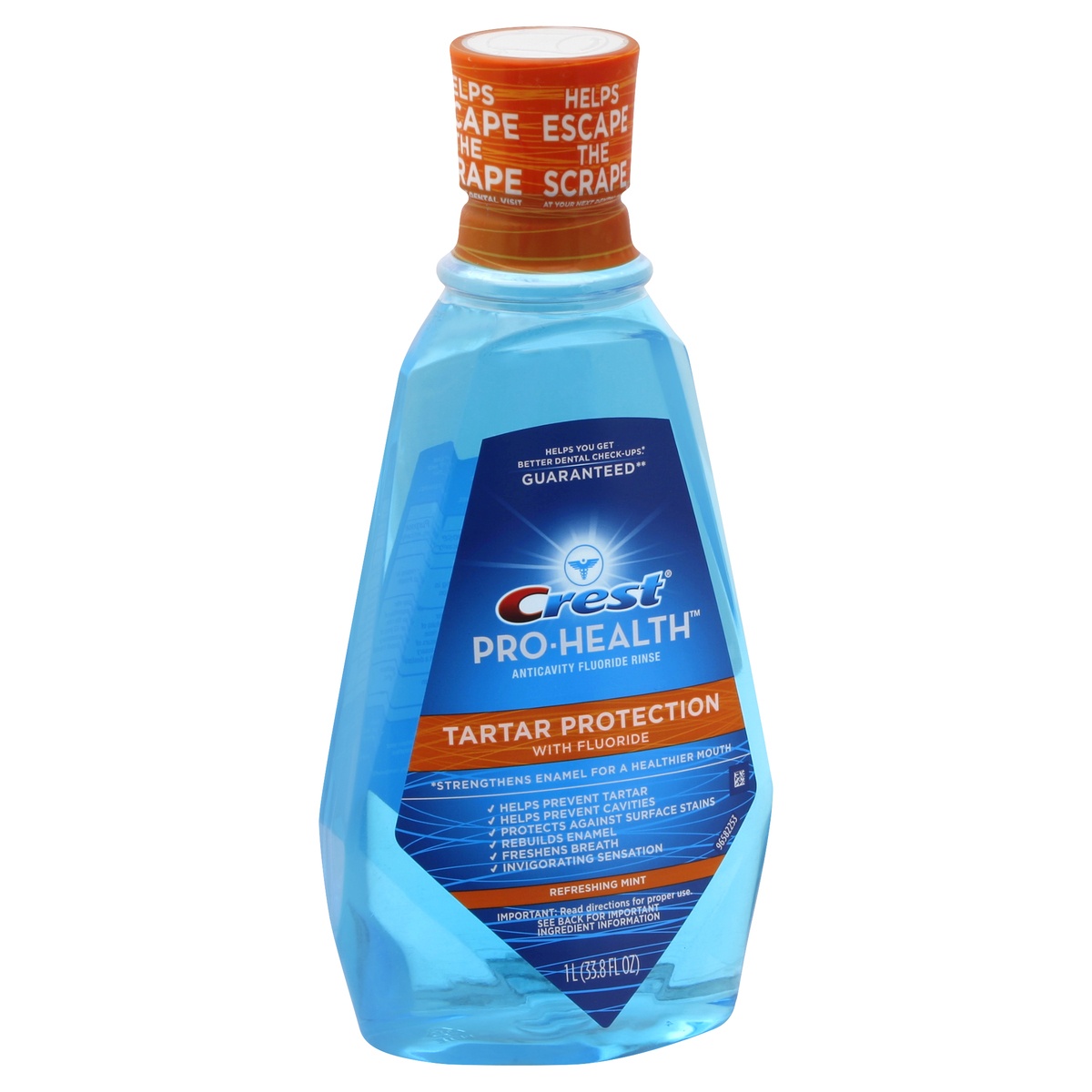 slide 1 of 1, Crest Fluoride Rinse 33.8 oz, 33.8 oz