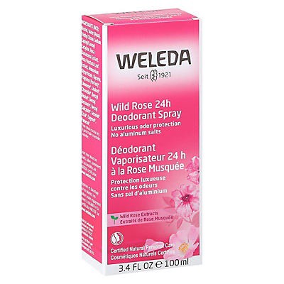 slide 1 of 1, Weleda Deodorant Spray Wild Rose, 3.39 oz