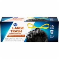 slide 1 of 3, Kroger 30 Gallon Large Drawstring Trash Bags, 10 ct