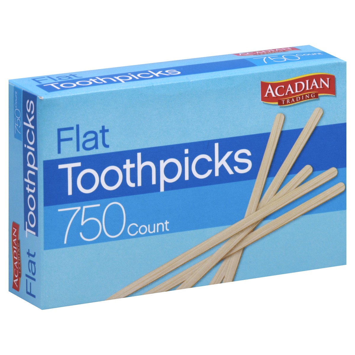 slide 4 of 8, Acadian Trading Flat Toothpicks 750 ea, 750 ct