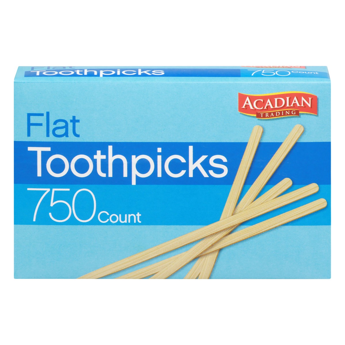 slide 1 of 8, Acadian Trading Flat Toothpicks, 750 ct