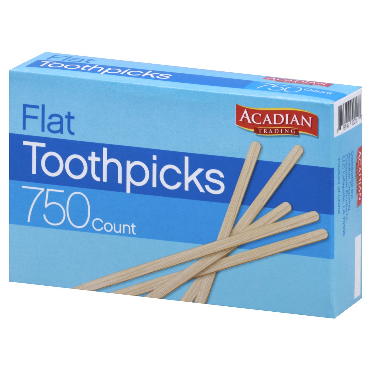 slide 5 of 8, Acadian Trading Flat Toothpicks 750 ea, 750 ct