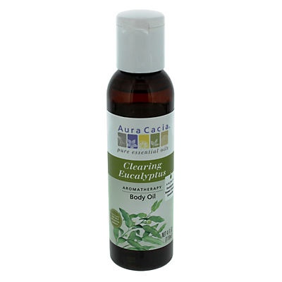 slide 1 of 1, Aura Cacia Clearing Eucalyptus Aromatherapy Body Oil, 4 oz