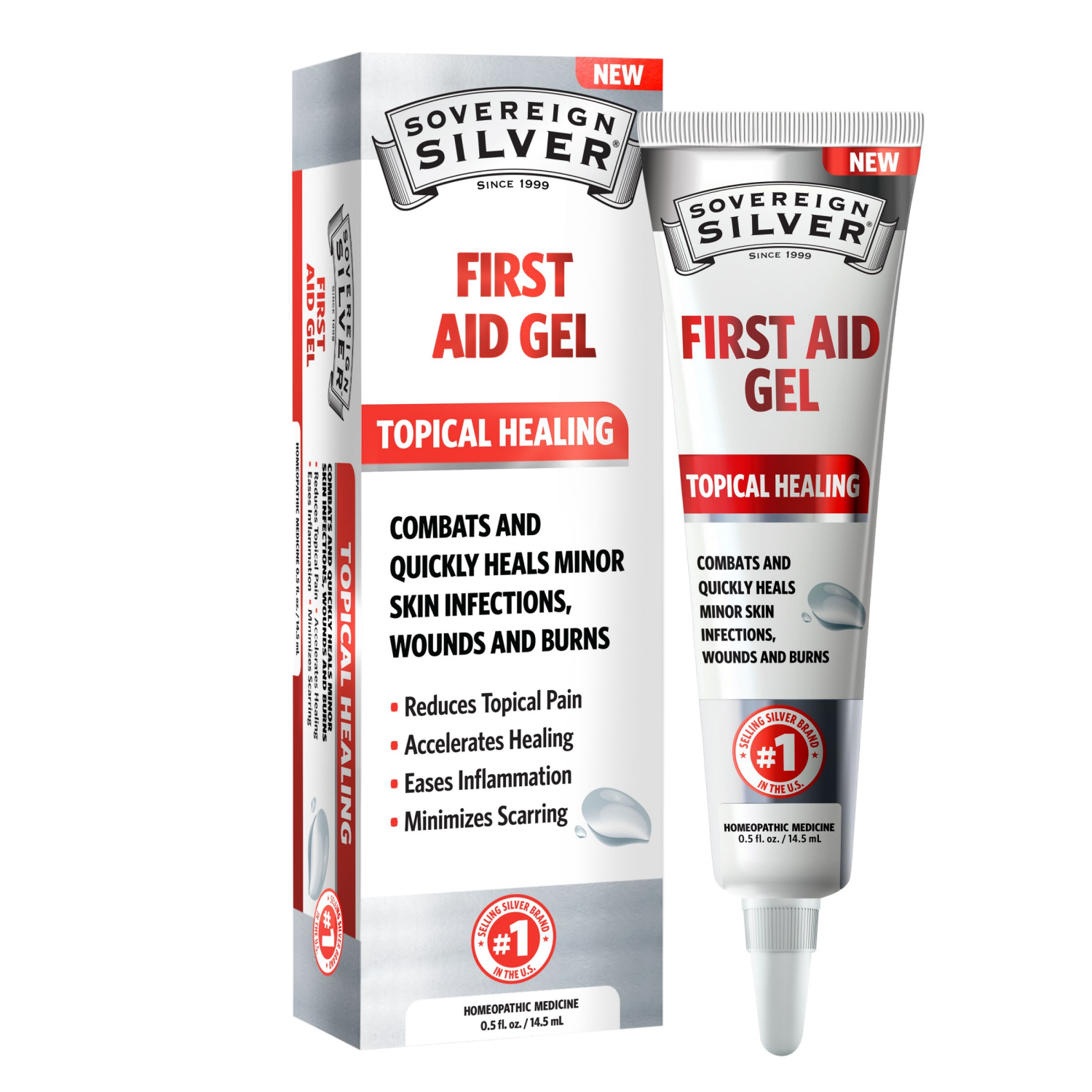 slide 2 of 3, Sovereign Silver, First Aid Gel Topical, 0.5 oz, 0.5 oz