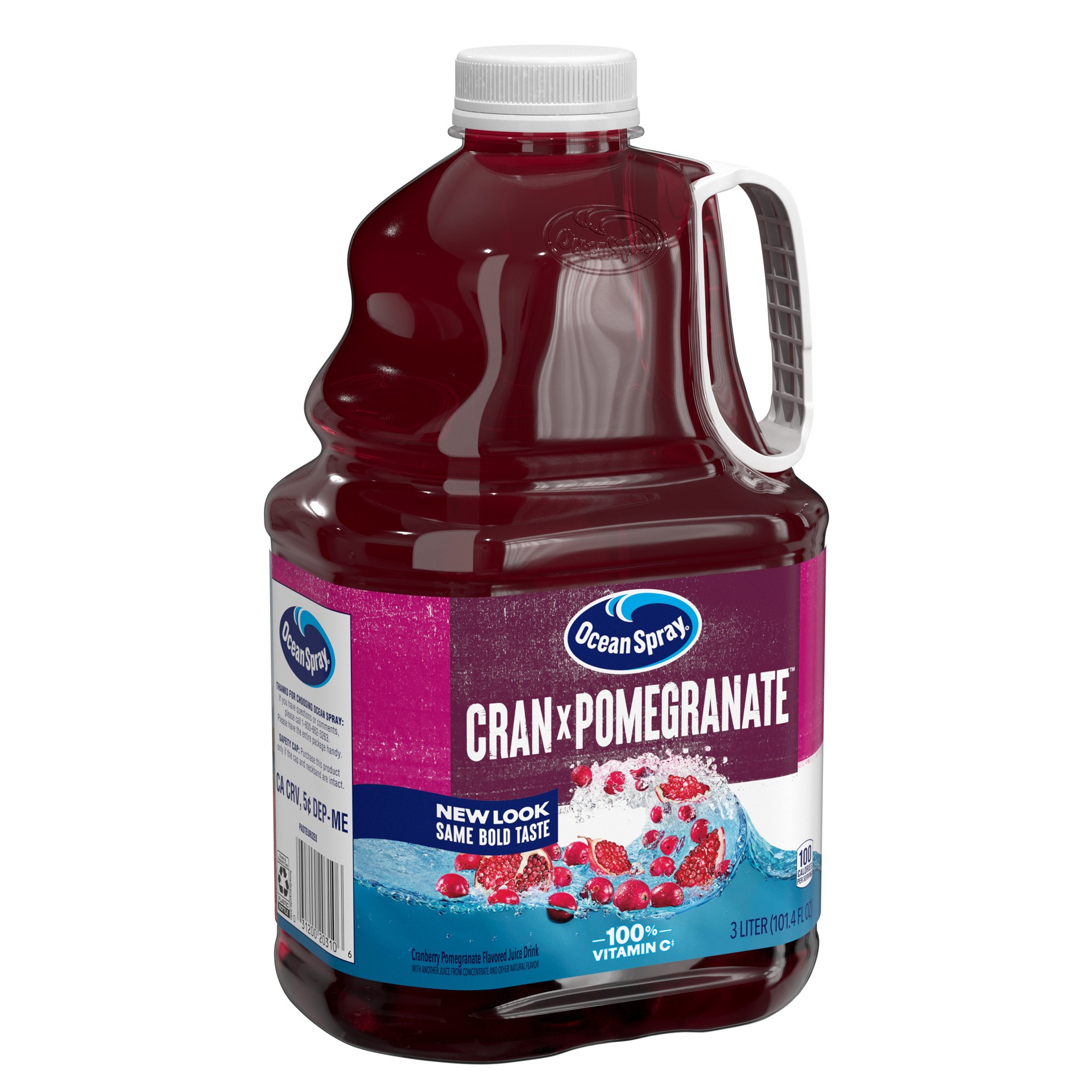 slide 3 of 6, Ocean Spray Cran-Pomegranate™ Cranberry Pomegranate Juice Drink, 101.4 Fl Oz Bottle, 101.40 fl oz