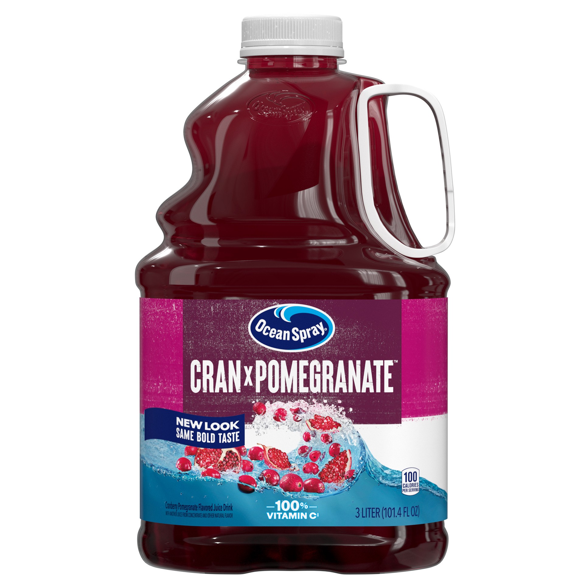 slide 1 of 6, Ocean Spray Cran-Pomegranate™ Cranberry Pomegranate Juice Drink, 101.4 Fl Oz Bottle, 101.40 fl oz