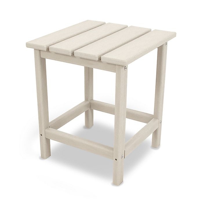 slide 1 of 2, POLYWOOD Long Island Side Table - Sand, 18 in