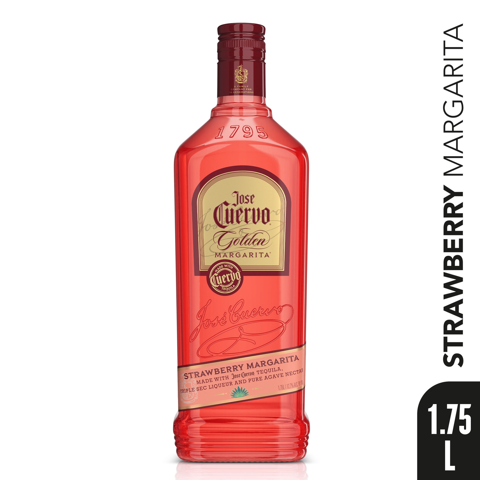 slide 3 of 3, Jose Cuervo Golden Margarita Strawberry Ready to Drink Cocktail - 1.75 L, 1.75 liter