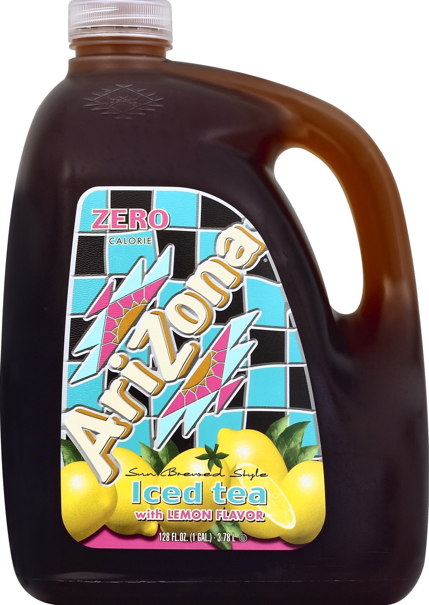 slide 1 of 5, Arizona Gallon Zero Lemon Tea - 128 oz, 128 oz