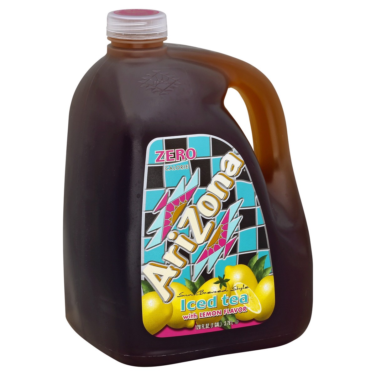 slide 5 of 5, Arizona Gallon Zero Lemon Tea - 128 oz, 128 oz