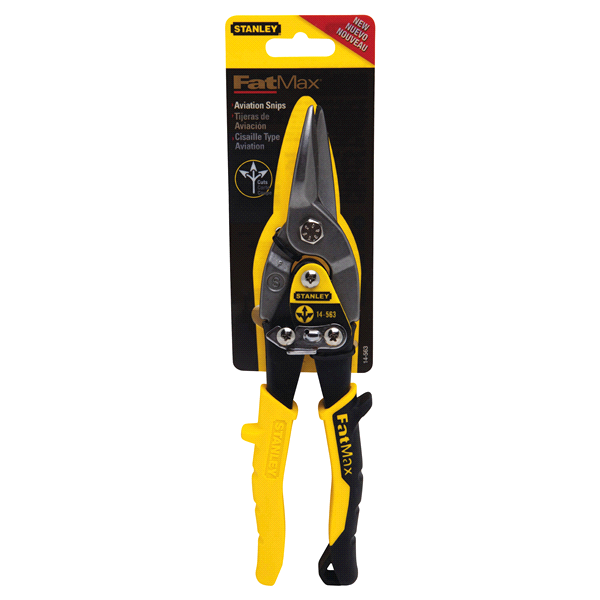 slide 1 of 1, STANLEY FATMAX Straight Cut Compound Action Aviation Snips, 1 ct