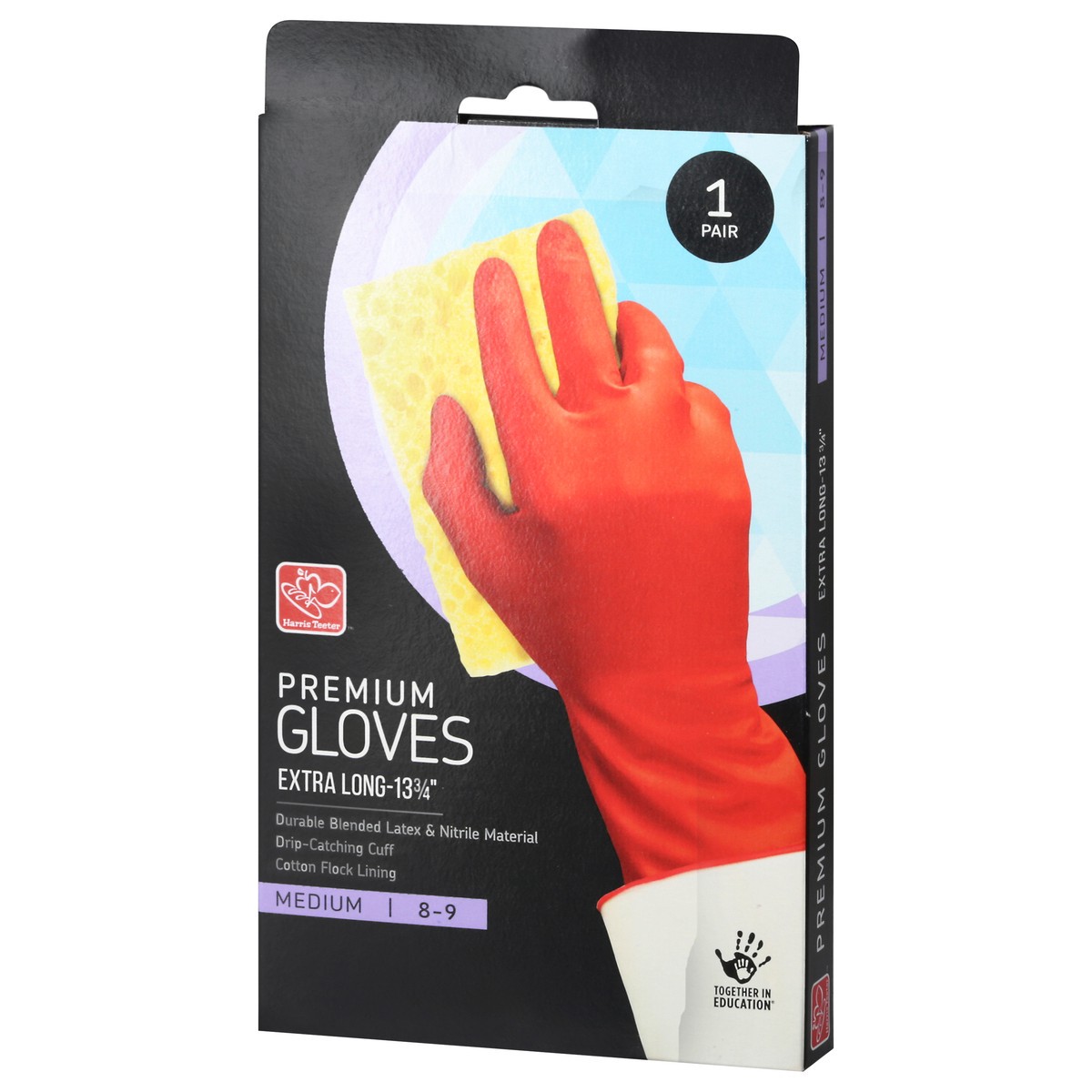 slide 5 of 9, Harris Teeter Medium Extra Long 13-3/4 Inch Premium Gloves 1 ea Box, 1 ct