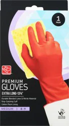 Harris Teeter Medium Extra Long 13-3/4 Inch Premium Gloves 1 ea Box