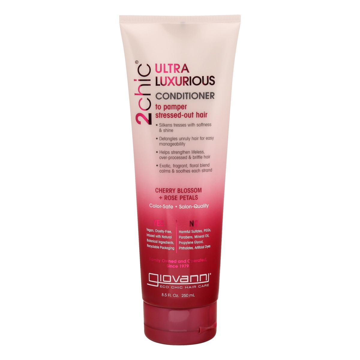 slide 1 of 1, Giovanni 2Chic Cherry Blossom & Rose Petals Ultra-Luxurious Conditioner, 8.5 fl oz