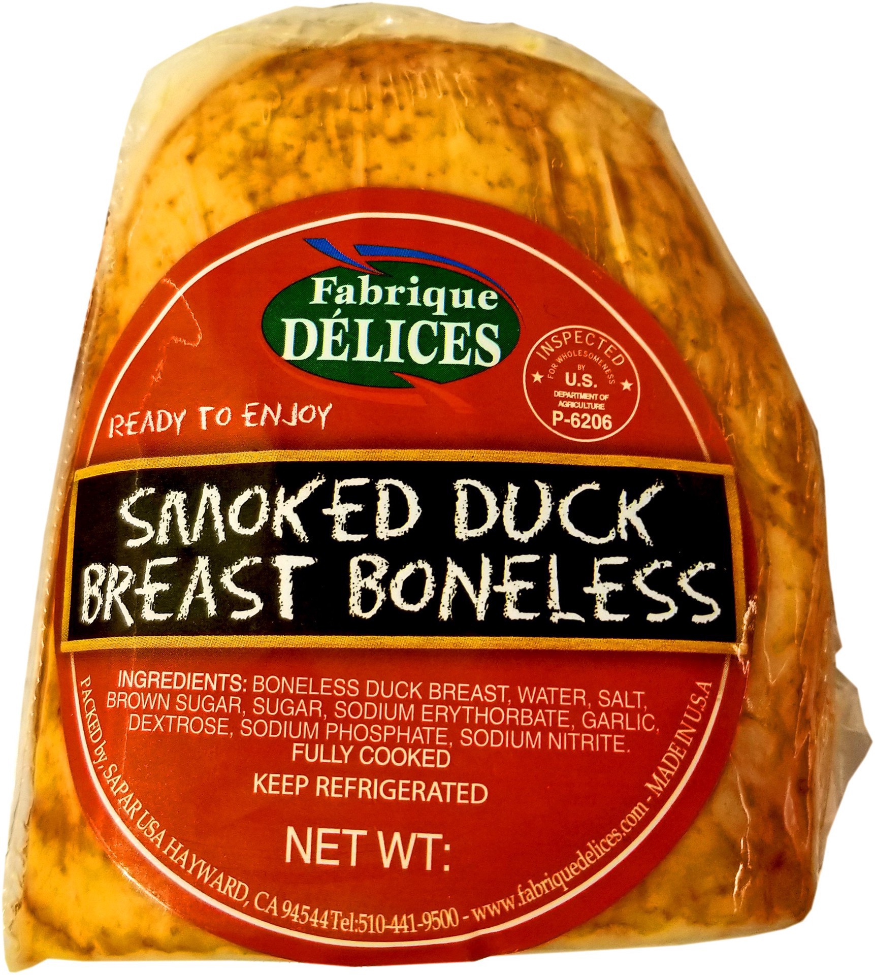 slide 1 of 1, Fabrique Delices Smoked Duck Breast Boneless, per lb