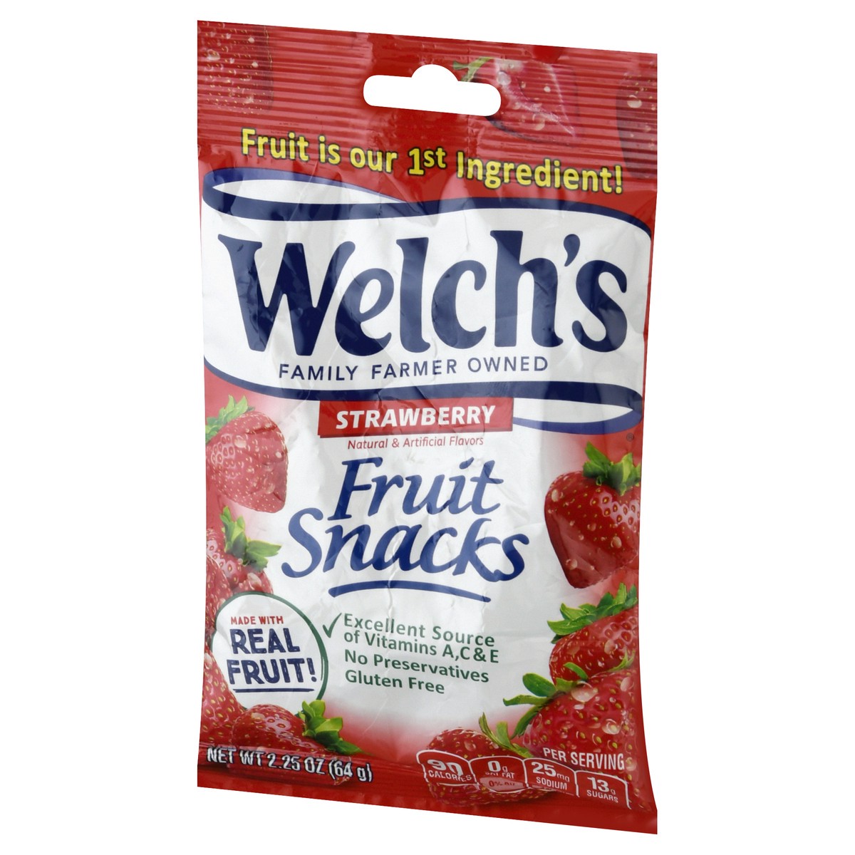 slide 3 of 9, Welch's Strawberry Fruit Snacks 2.25 oz, 2.25 oz