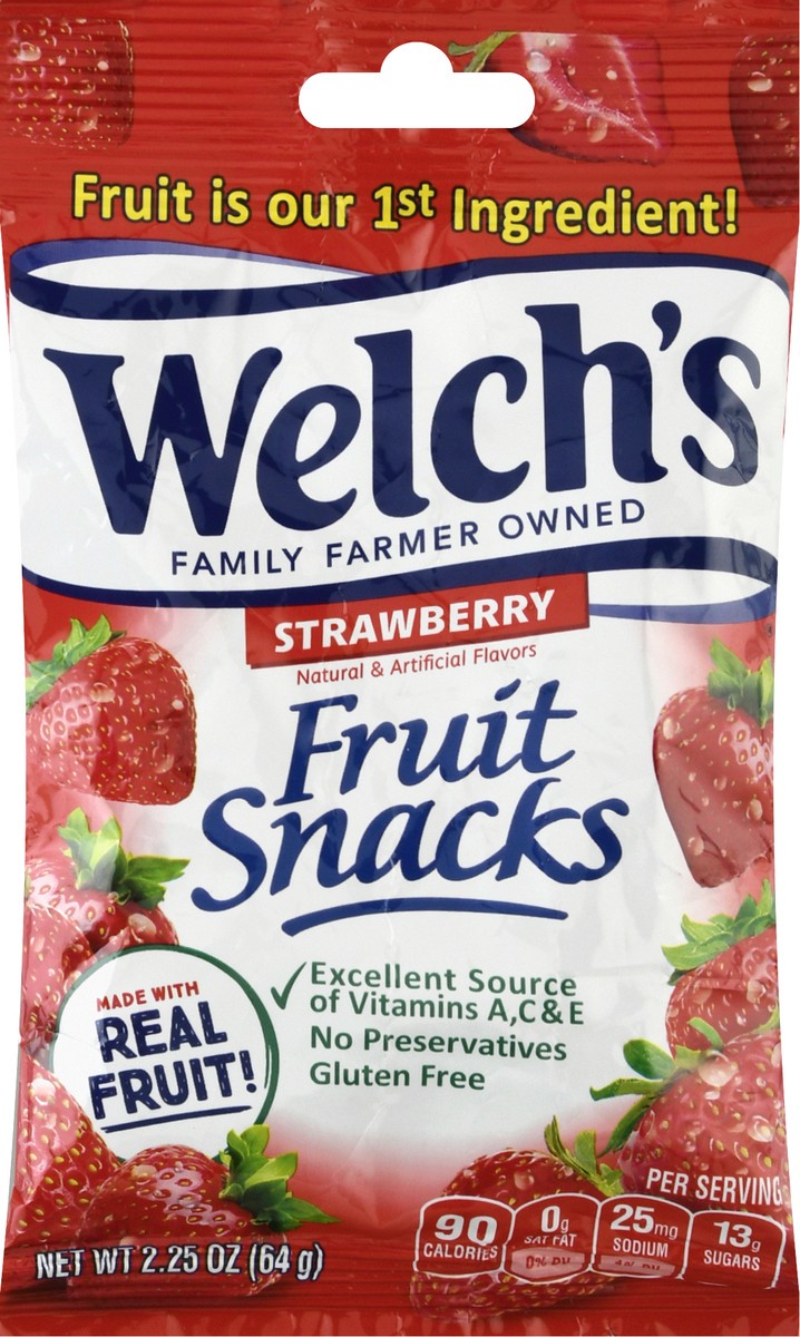 slide 2 of 9, Welch's Strawberry Fruit Snacks 2.25 oz, 2.25 oz