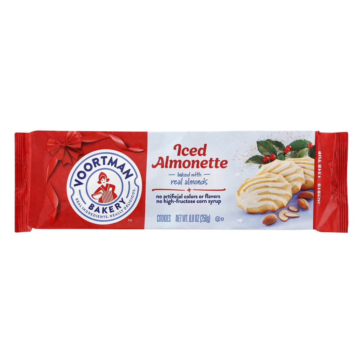 slide 1 of 1, Voortman Bakery Iced Almonette Cookies, 8.8 oz