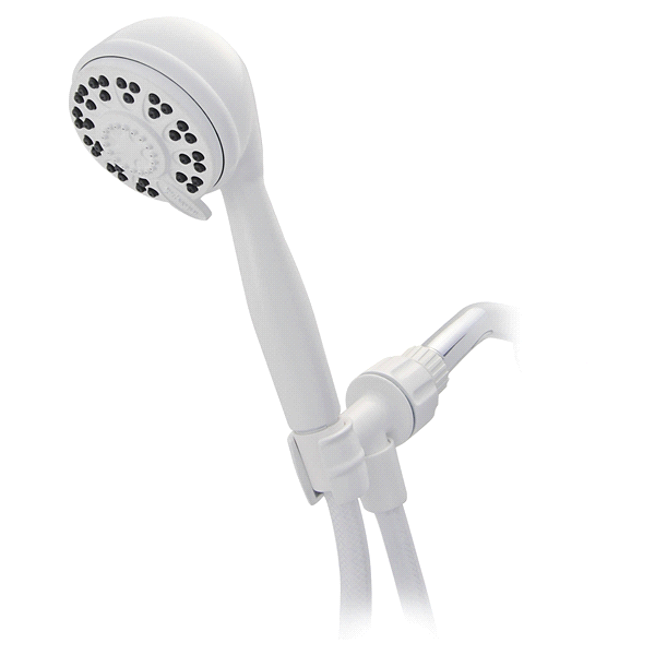 slide 1 of 1, Waterpik EcoFlow 4-Mode Hand Held Shower Head ETC-441, White, 1 ct