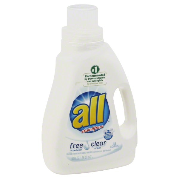 slide 1 of 1, All Free & Clear Laundry Liquid Detergent, 46.5 oz