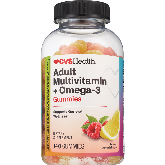 slide 1 of 1, Cvs Health Adult Multivitamins + Omega 3 Gummy, 140 Ct, 140 ct