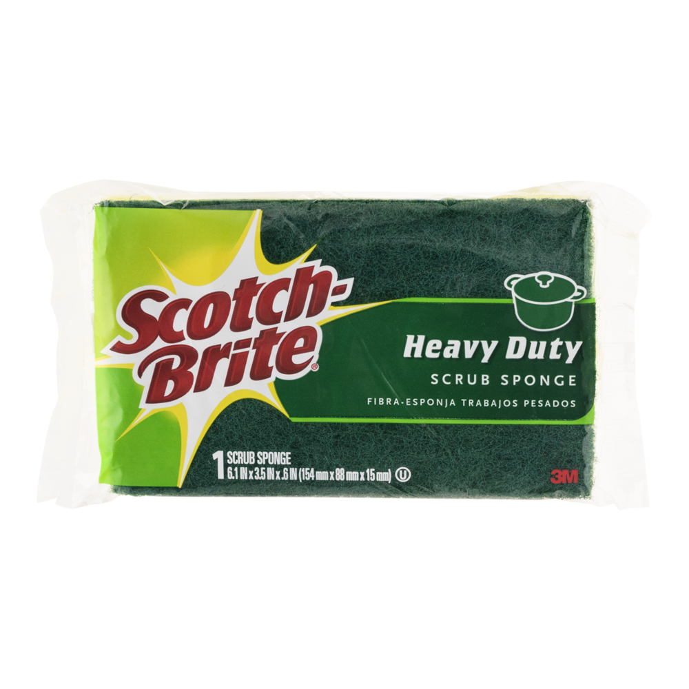 slide 1 of 1, Scotch-Brite Heavy Duty Scrubbing Sponge, 1 ct