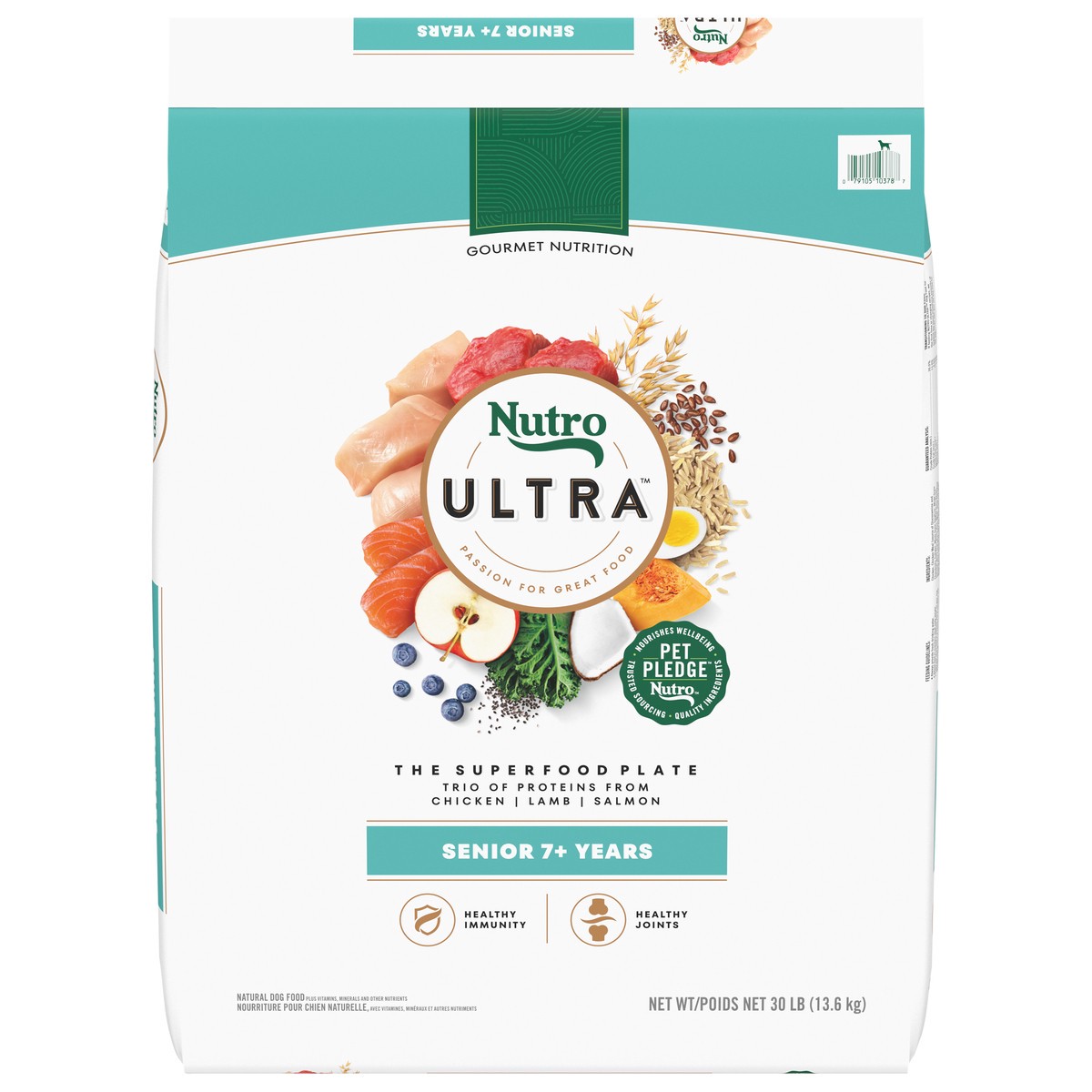 slide 1 of 5, Nutro Ultra Senior 7+ Years Dog Food 30 lb, 30 Lb