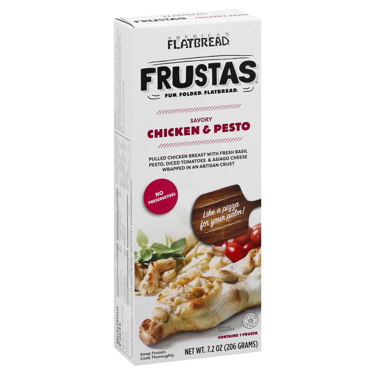 slide 4 of 13, American Flatbread Frustas Savory Chicken & Pesto Flatbread 7.2 oz, 7.2 oz