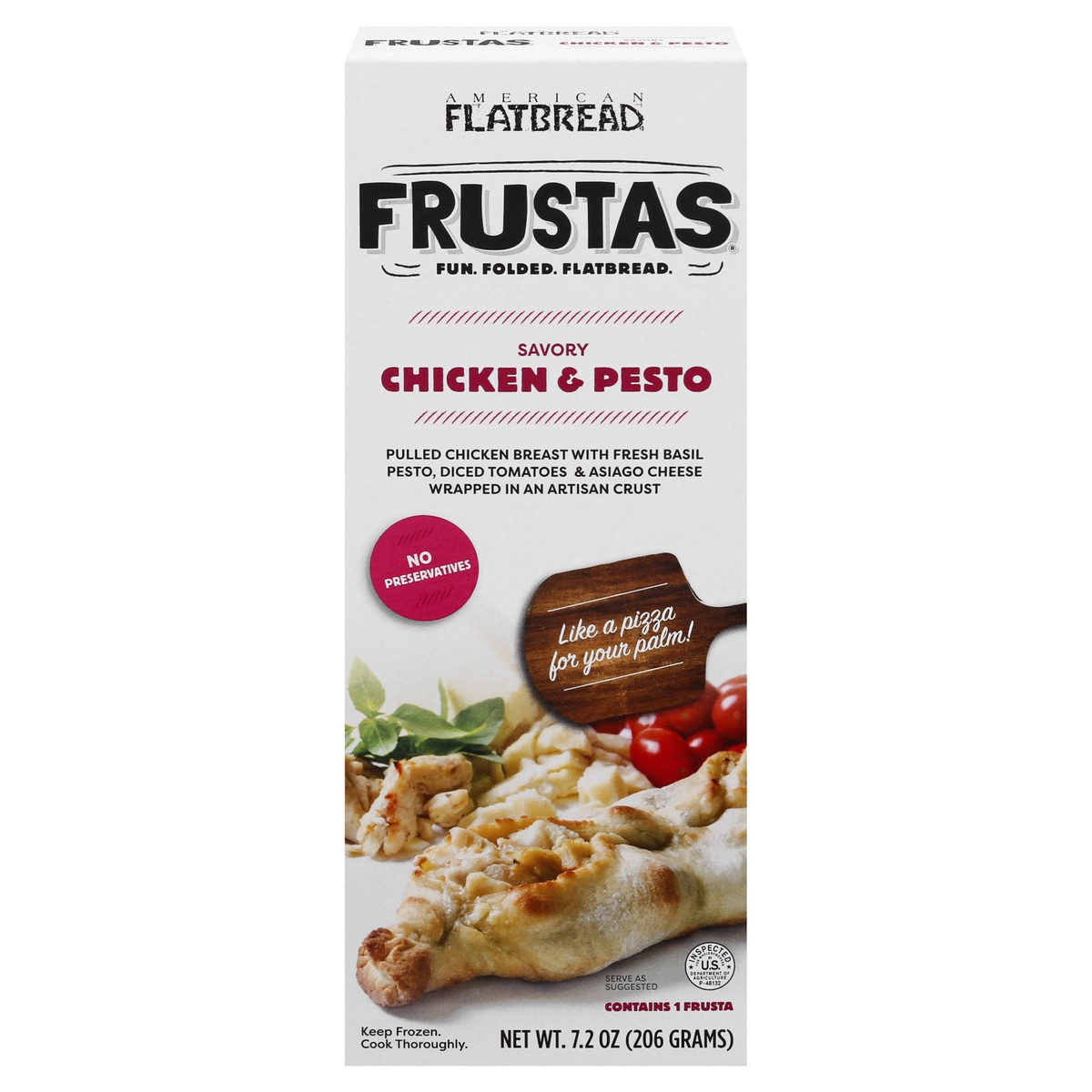 slide 1 of 13, American Flatbread Frustas Savory Chicken & Pesto Flatbread 7.2 oz, 7.2 oz