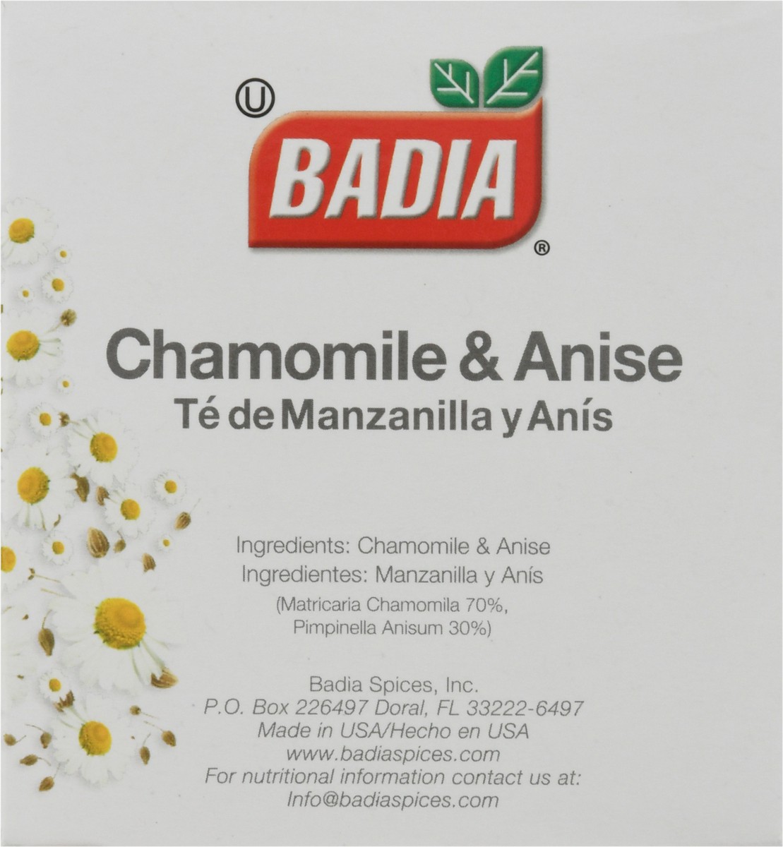 slide 8 of 12, Badia Te De Manzanilla Y Anis (Chamomile&Anise Tea Bags), 1 ct