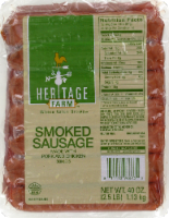 slide 1 of 1, Heritage Store Farm Smoked Sausage, 40 oz