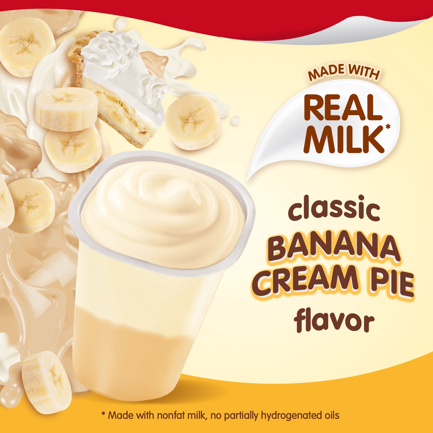 slide 2 of 5, Snack Pack Banana Cream Pie Pudding Super Size Cup/Tub/Bowl 6 ea, 6 ct