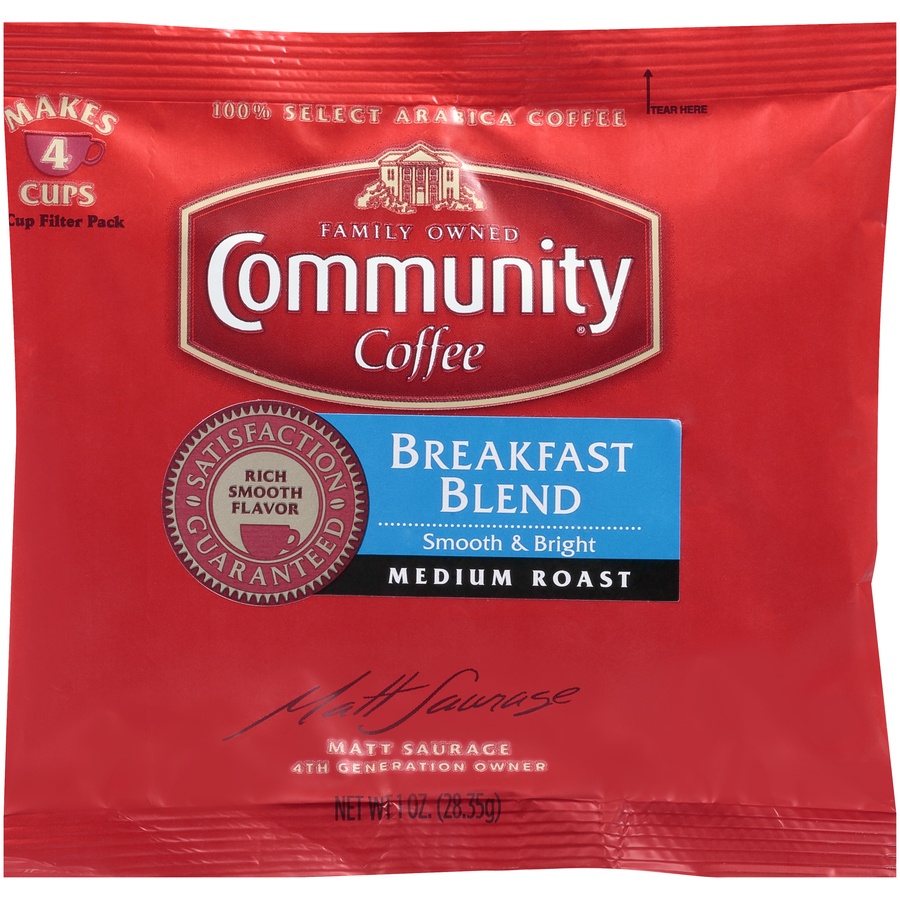 slide 1 of 1, Community Coffee Community Filter Pack Medium, 1 ct