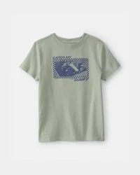 Carters Boys 'Catch My Drift' Race Car Graphic Tee - Green Green L